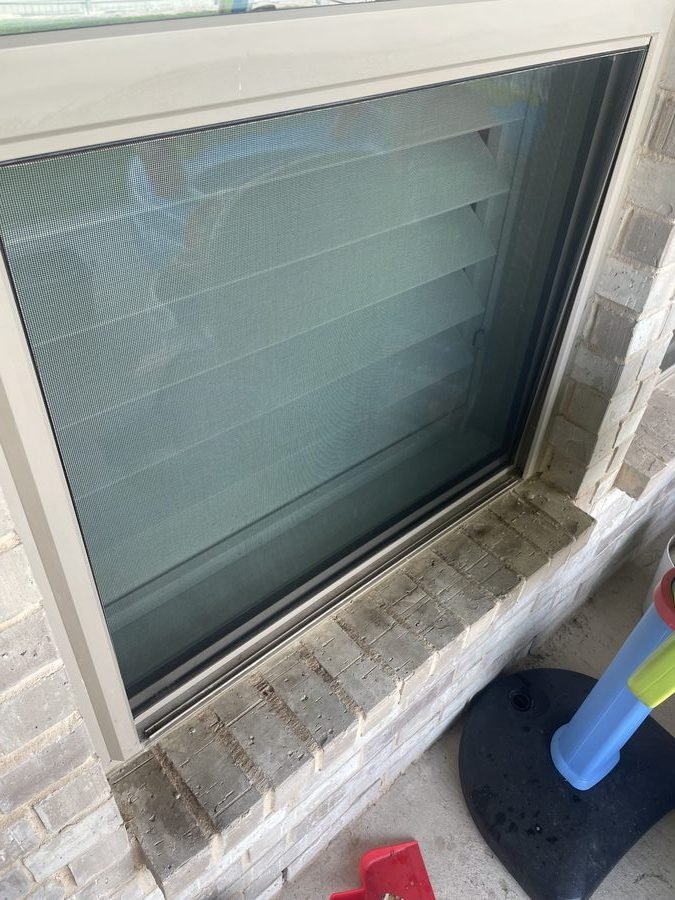 Skylight after cleaning — crystal clear