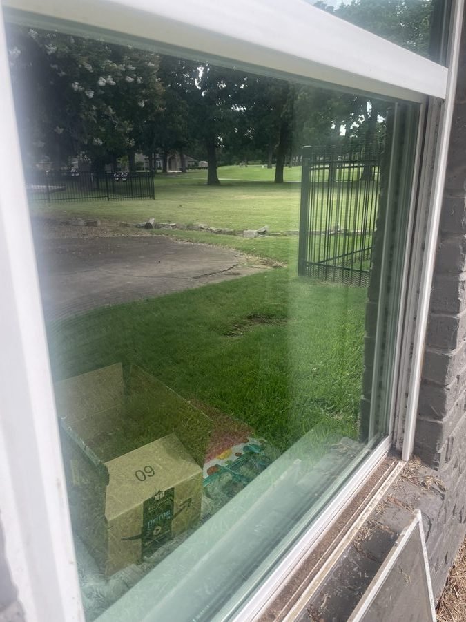 Skylight after cleaning — completely clear view
